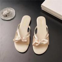 Fashion Slippers Women Summer Flat Shoes Female Luxury Slides Pantofle Butterfly-Knot Designer 2025 Butterfly-knot Female Shoes Slippers 35