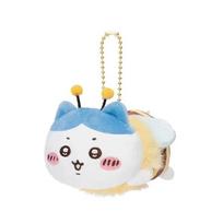 Chiikawa Bee Serie Plush Keychain Kawaii Bag Pendant Cute Hachiware USAGI Soft Stuff Accessories Birthday Gift for Fans tamsiai raudona spalva