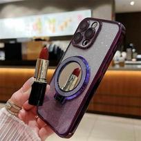 Versatile MagSafe Magnetic Phone Holder with Glitter Mirror Finish sidabras