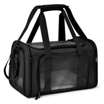 Pet Carrier Bag Side Ventilated Backpack Cat Pet Carriers Dog Travel Bag Airline Approved Transport for Small Dogs Cats Outgoing M (40x25x25) juoda
