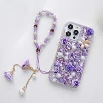 Luxury 3D Floral Phone Case For Realme C75 C75X C73 C71 C61 C55 C51 C53 C35 C31 C30 C33 C25 C21Y C25Y C20 C21 Handmade Pearl Crystal Rhinestone Cover Realme C75 5G