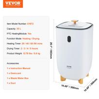 SucceBuy 35L Towel Warmer Luxury Large Towel Warmer Bucket with Drying Modes and LED Screen for Bathroom Spa Bathrobe Blanket