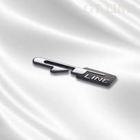 OQUP8 3D Metalinis GT LINE Grotelių Ženklelis Priekinis Emblema Galinės Bagažinės Kėbulo Lipdukas Sorento K6 Peugeot 508 307 3008 207 Hyundai Aksesuarui