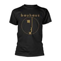BAUHAUS SPIRIT LOGO GOLD BLACK T-Shirt Large M