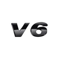 jsqwt8 3D ABS TIGUAN V6 V8 TSI TDI Car Letter Logo Sticker Tail Bumper Badge Auto Rear Trunk Emblem Styling Accessories For Volkswagen