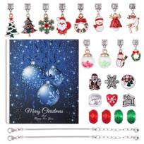 Jewelry Calendar Advent 24-Days Jewelry Countdown Christmas Countdown Calendar Bracelets Making Teens Girls Adults Vacation other