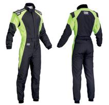 F1 racing suit OMP one-piece racing suit, go-kart club off-road suit, beach racing suit green blue orange M žalia