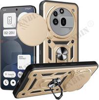 Dėklas Nothing Phone 3 3a Pro 2a Dangtelis Apsauga Objektyvui Su Žiedu Magnetiniu Laikikliu Coque Fundas Nothing Phone (2a) auksas