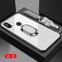 Stand Ring Magnet Cover For Xiaomi Redmi Note 10 Pro Max 6 11 Y7 7A S2 9S 8A Case Hard Tempered Glass Protective Back Case Cover For Redmi Note 7