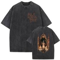 2026 New Album Heads Melanie Martinez Vintage Washed T Shirts Men Women Pop Clothing Fashion Oversized Cotton T-shirt Streetwear S įvairiaspalvis