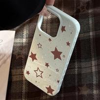 Retro ins wind brown star apple 16 phone case iphone17pro max for 12 anti-drop 14 soft 13 17promax fine hole
