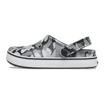 (GS) Crocs Off Court Printed Clogs 'Grey Black White' Kids' 209150-066 EU 29-30