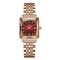 Casual Fashion High Value Exquisite Temperament Light Luxury Waterproof Luminous Square Women'S Watch 1402 Naked watch