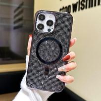 Rito Girls Luxury Glitter TPU+PC Shockproof Phone Case with Ring Holder for 16/15/14/13/12/11 For iPhone17