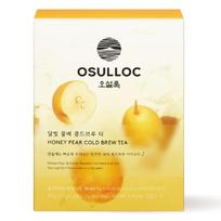 OSULLOC Honey Pear Cold Brew Iced Tea Bags Quick Infusion Korean Fruit Blended Tea 50g 2.5g x 20EA x 1box