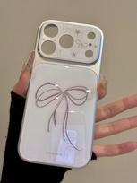 Ins bow stars for iPhone17promax Apple 16/15/14 Pro phone case seconds become female apple 13