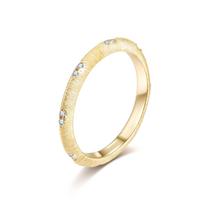 Luxurious  Gold Moissanite Ring Brushed Luxury for Women Platinum Fine Jewelry Gift 5