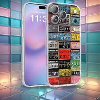 License Plates Phone Case For iPhone 16,14,11,17,13,15,12,Air,Plus,Pro,Max,E,Mini Frosted for MagSafe Magnetic Wireless iPhone15pro