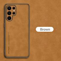 S26 S25 Ultra Plus Case Luxury Sheepskin Leather Phone Case For Samsung Galaxy S26 S25 S24 S23 S 26 Ultra Plus Cases Back Cover For Galaxy S23