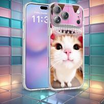 Cute and funny fat cat For iPhone 17,12,11,14,13,15,16,Plus,Air,Pro,Max,E,Mini for Magsafe Magnetic Frosted Phone Case iPhone17