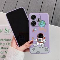 Astronaut Soft Silicone Case For Xiaomi Redmi Note 13 Pro 13C 14T Poco C65 Samsung A55 A34 M35 S24 Huawei Honor 200 iPhone 15 Realme Shockproof Cover Samsung Galaxy S9 Plus