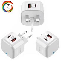 20W PD Charger: Dual-Port Fast Charging with Type-C & USB, Compatible with UK and EU Standards European regulations