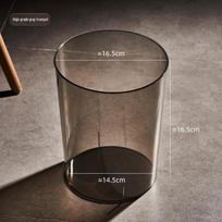 Luxury Large PET Transparent Wastebasket for Home & Office