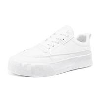 2025 New Men's White Shoes Leather Casual Sports Shoes Comfortable Vulcanized Shoes Men's White Men's Tenis Masculinos 39 balta