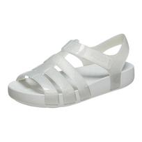 Crocs Versatile Simple Slip-Resistant Durable Breathable Lightweight Sandals Kids Sandals Silver 209836-0IC 30