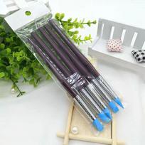 5 dalių silikoninių akvarelės ir aliejinės tapybos maskavimo teptukų rinkinys menui ir nagų dailei 5 pieces raudona