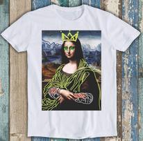 Mona Lisa Graffiti Street Cartoon Anime Cool Funny Gift Tee T Shirt V1725 2XL