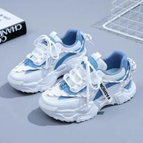 Classic new women's shoes mesh breathable fashionable sports shoes for teenagers and students casual lightweight running shoes 35 mėlyna