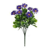 Dirbtinių Gėlių Puokštė 7 Šakų Realistiška Netikra Šilko Gėlės Šaka Namų Biuro Interjero Lauko Sodo Dirbtinė Žydėjimo Dekoracija violetinė