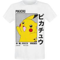 Pokémon Pikachu Men's T-Shirt White Fan Merch, Movies, Gaming, Nintendo, TV Series XXXXXL balta