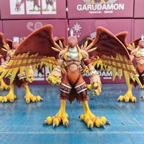 18cm Digimon Adventure Anime Figure Garudamon Figures Stand Entirely Model Pvc Statue Doll Collection Decoration Toy Gift gray