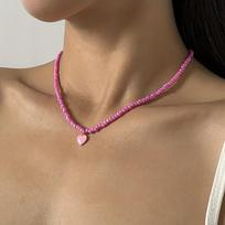 Handmade Multicolor Beaded Necklace, Bohemian Style, Elegant Fashion All-Match Seed Bead Necklace