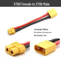 XT60 Female to XT90 Male LiPo Battery Charging Adapter