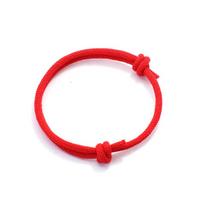 Nauja rankų darbo reguliuojama virve apyrankė vyrams, 4 mm plona styga, santykio apyrankė Dovana jam Laimingas siūlas Brazalete Pulseira raudona