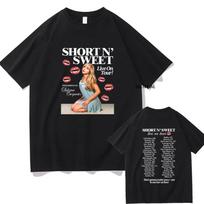 Sabrina Carpenter Short N' Sweet Album T Shirt Men_women Clothing Fashion Vintage Unisex  Graphic T Shirts Kawaii Soft Clothes M
