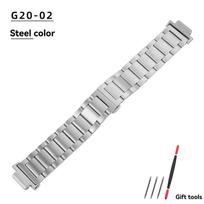 GA-2100 metalinė apyrankė Skirta Casio ga2100 GA-2110 GA-B2100GBM-2100 modifikuoti nerūdijančio plieno laikrodžio dirželio priedai For GA2100 GA2110 white