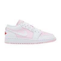 Jordan 1 Low Pink Foam Fire Red White (GS) 40 white