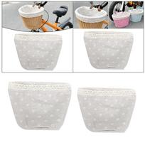 Kids Bike Basket Cover Lightweight Organizer Soft Front Bicycle Basket Liner M