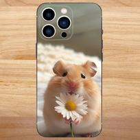Cute Mouse Rat Hamster Phone Case For iPhone 16,15,14,13,12,11,Mini,Pro,SE,MAX White Matte Shockproof Cover iPhone12mini
