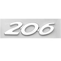 akpsw6 3D ABS Galinės bagažinės emblema Ženklelis Numerio lipdukas Peugeot 206 207 301 307 308 408 508 Automobilio priedai Turi lipniąją pusę