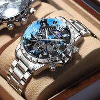 Šveicariškas originalus laikrodis vyriškas mechaninis laikrodis visiškai automatinis vandeniui atsparus naujas žinomas vyriškas laikrodis aukščiausios klasės kvarcinis laikrodis