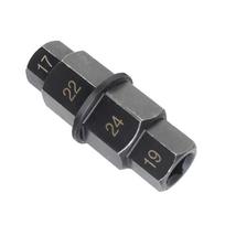 SEAMETAL 24mm Axle Hex Motorcycle 4-in-1 Durable Axle Hex Motorcycles Front Wheel 17 19 22 24mm Axle Hex Spindle Removal Tools