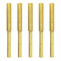 5 PCS Rotary Burr Set 4/4.8/5.5mm Chainsaw Sharpener Stone File Chain Saw Sharpening Grinding Tools for Stone Carving DIY