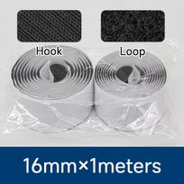 Adhesive Hook and Loop Tapes Nylon Strong Sticky Back Double-sided Hook Loop Strip for Home  Office  Fabric Fastening (as the picture,16mm)
