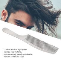 Stainless Steel Hair Cutting Comb PU Leather Storage Bag Professional Hairdressing Comb  For Salon Apple Comb