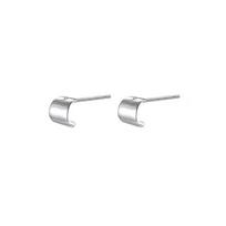 Classic Fashion Gold Plated Overlay Greek Spira Stud Earrings for Women Metal Simple Geometric Circular Earrings Jewelry Gift